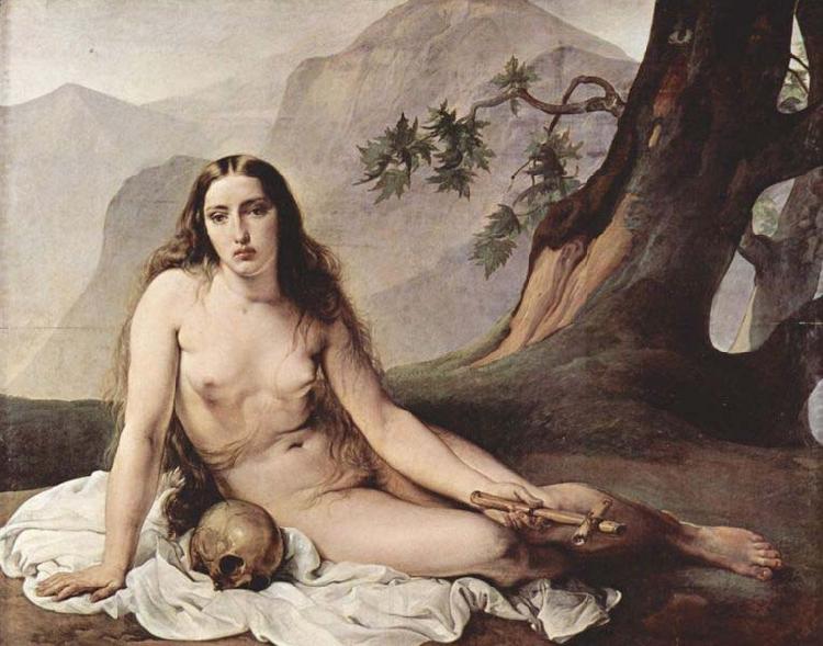Francesco Hayez The Penitent Mary Magdalene Norge oil painting art